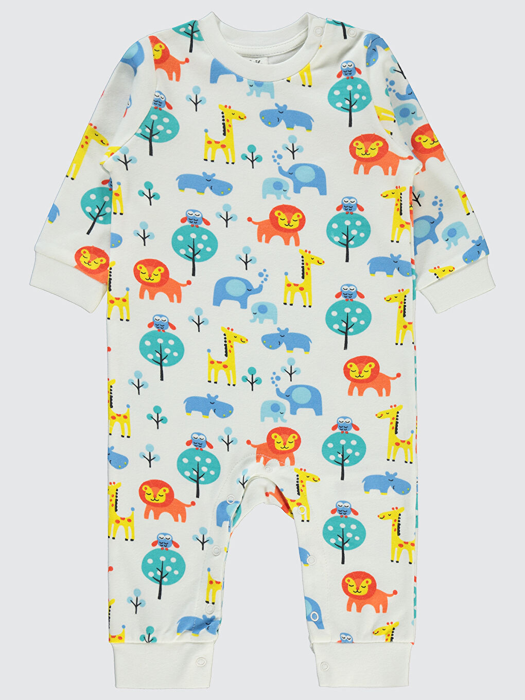 Baby Erkek Bebek Patiksiz Tulum 6-18 Ay Ekru