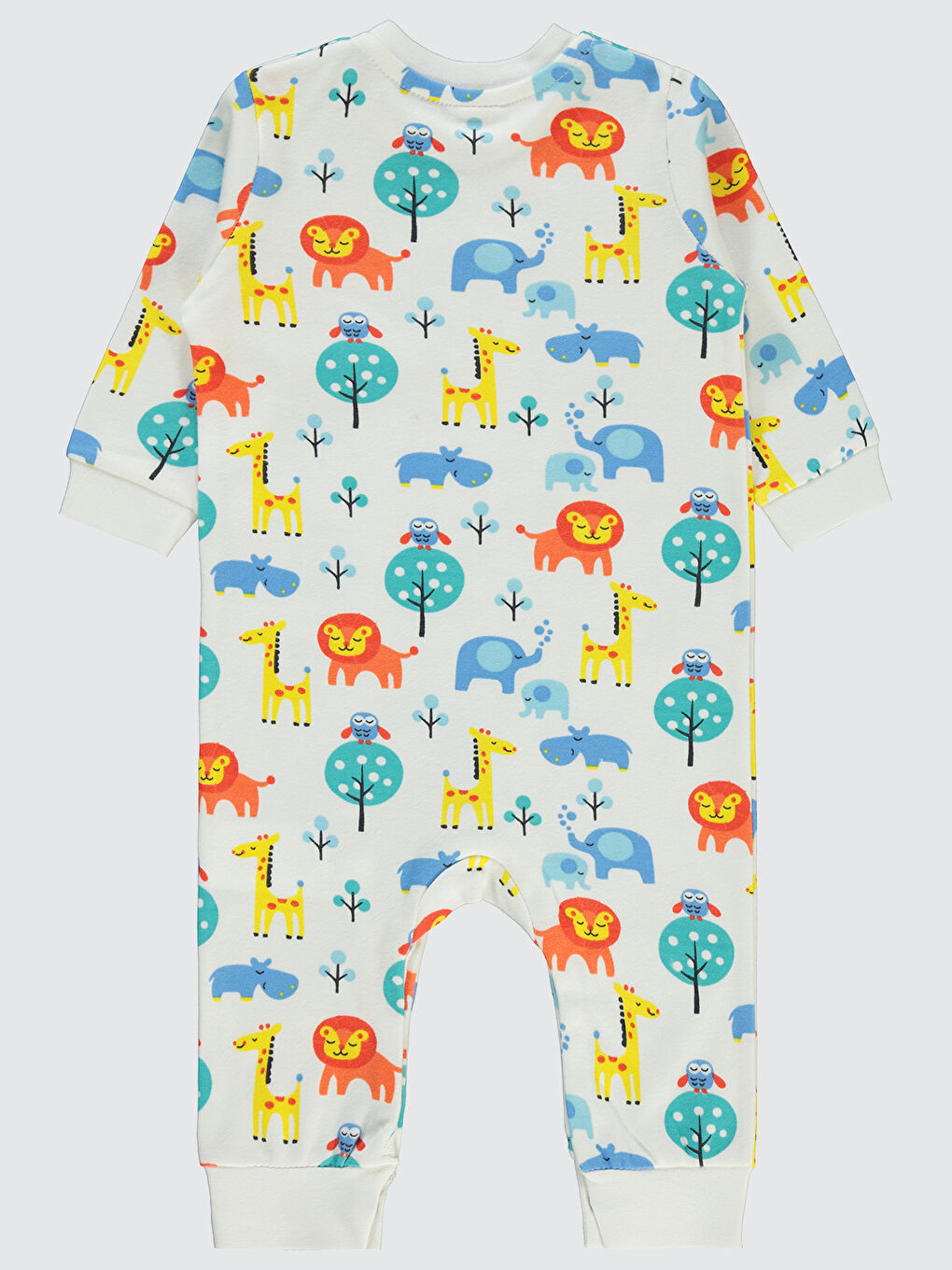 Baby Erkek Bebek Patiksiz Tulum 6-18 Ay Ekru-1