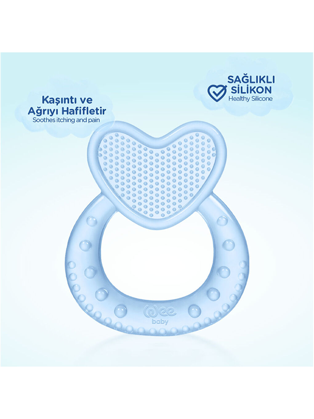 Kalpli Silikon Diş Kaşıyıcı - MAVİ-2