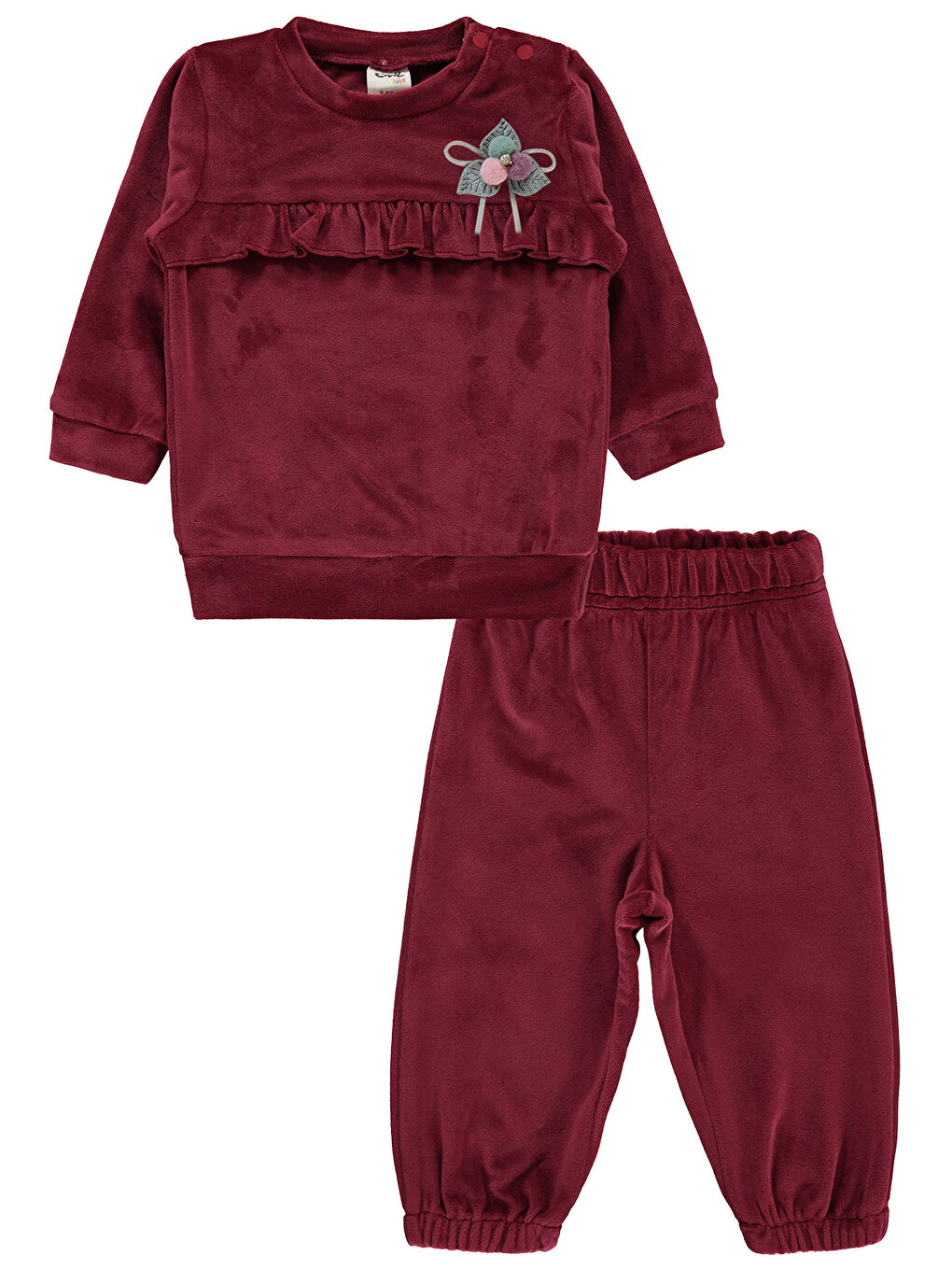 Baby Kız Bebek Takım 6-18 Ay Mürdüm-1