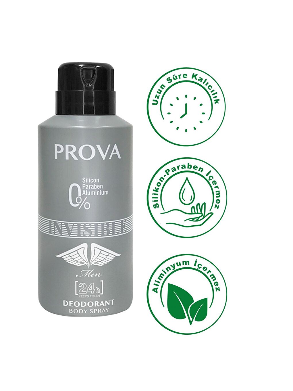 Prova Karışık Invisible Erkek Deodorant 150 ml 3 Adet - 3