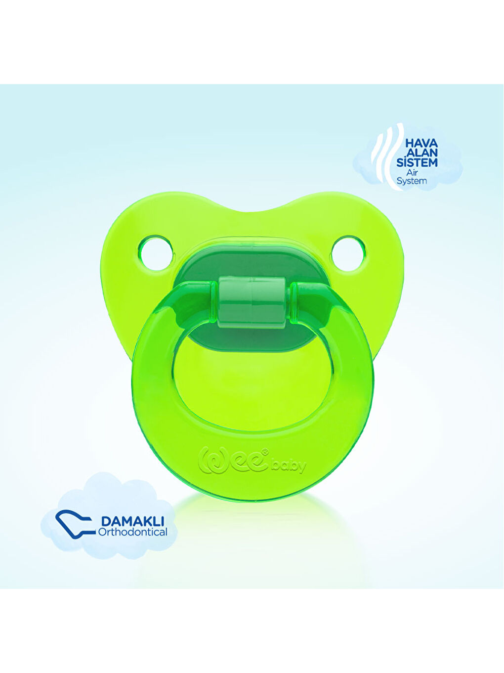 Akide Damaklı Emzik No:2 - YEŞİL-2
