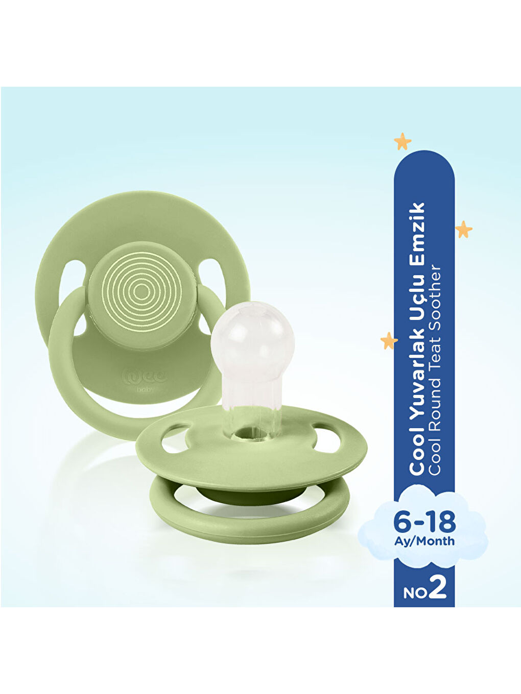 Cool Yuvarlak Uçlu Emzik No:2 - YEŞİL-1