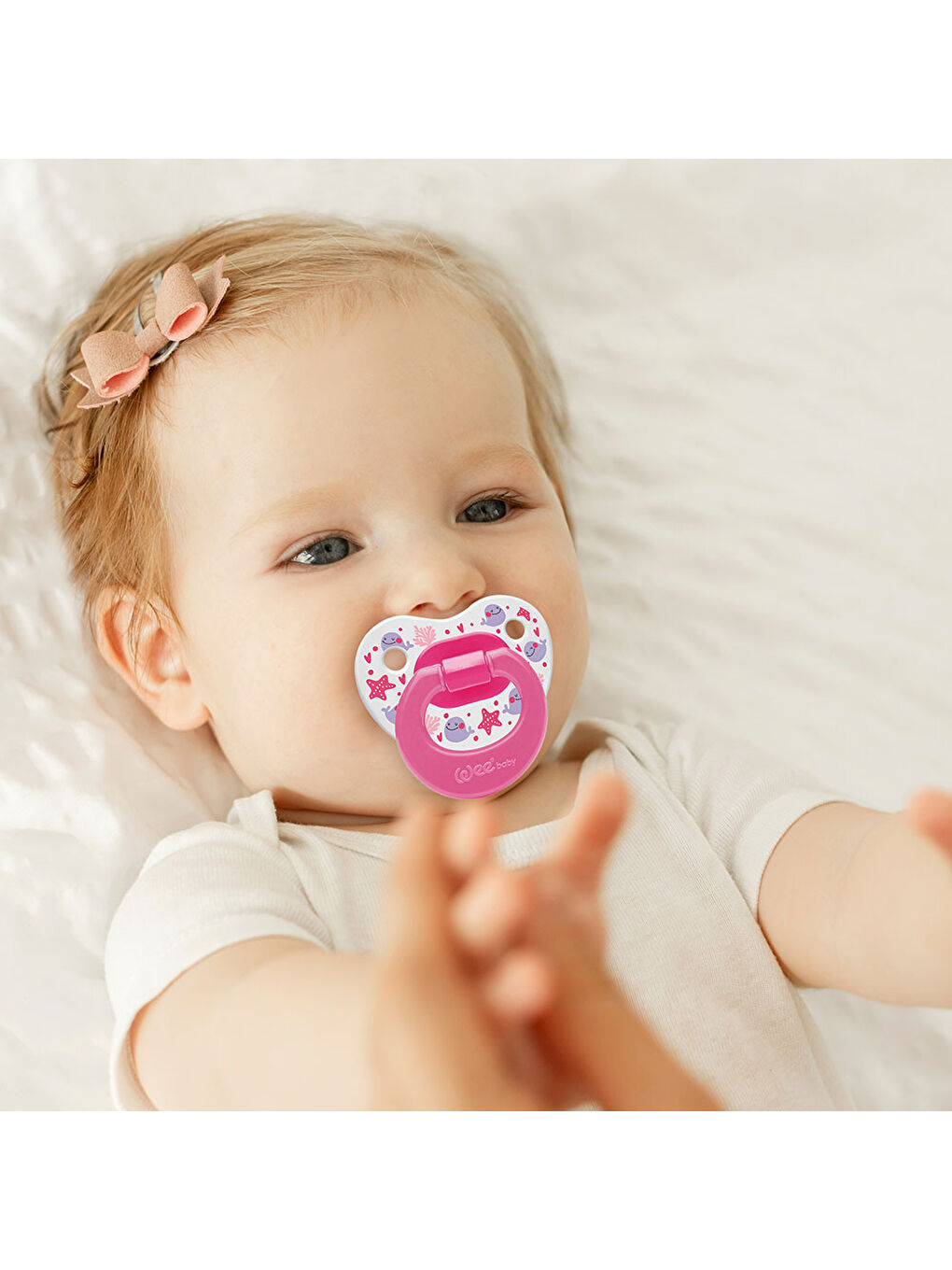 Desenli Damaklı Emzik No:2 - PEMBE-4