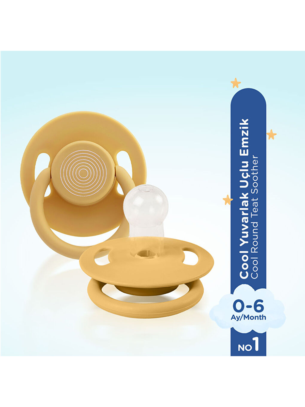 Cool Yuvarlak Uçlu Emzik No:1 - HARDAL-1