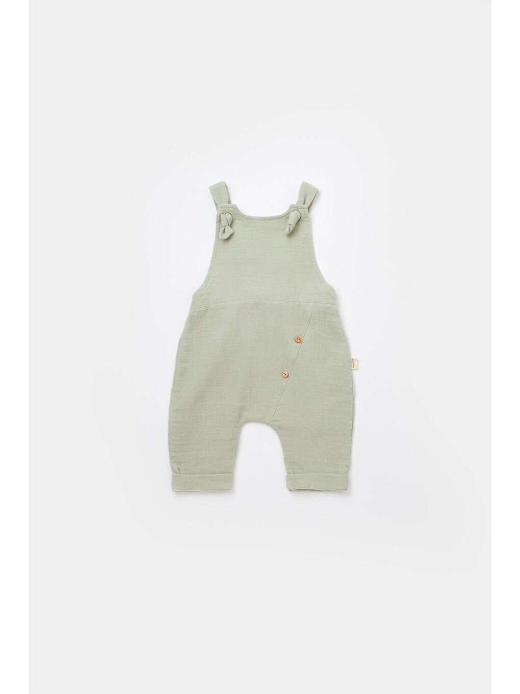 BabyCosy Organic Wear Yeşil Müslin Salopet Tulum - 1