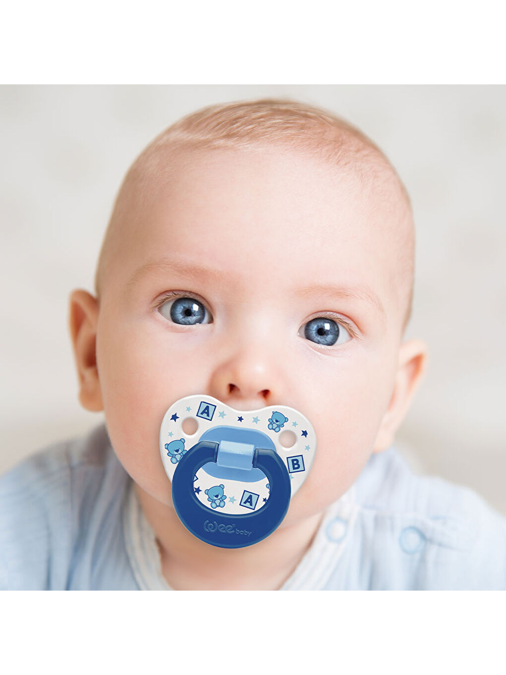 Desenli Damaklı Emzik No:3 - MAVİ-4