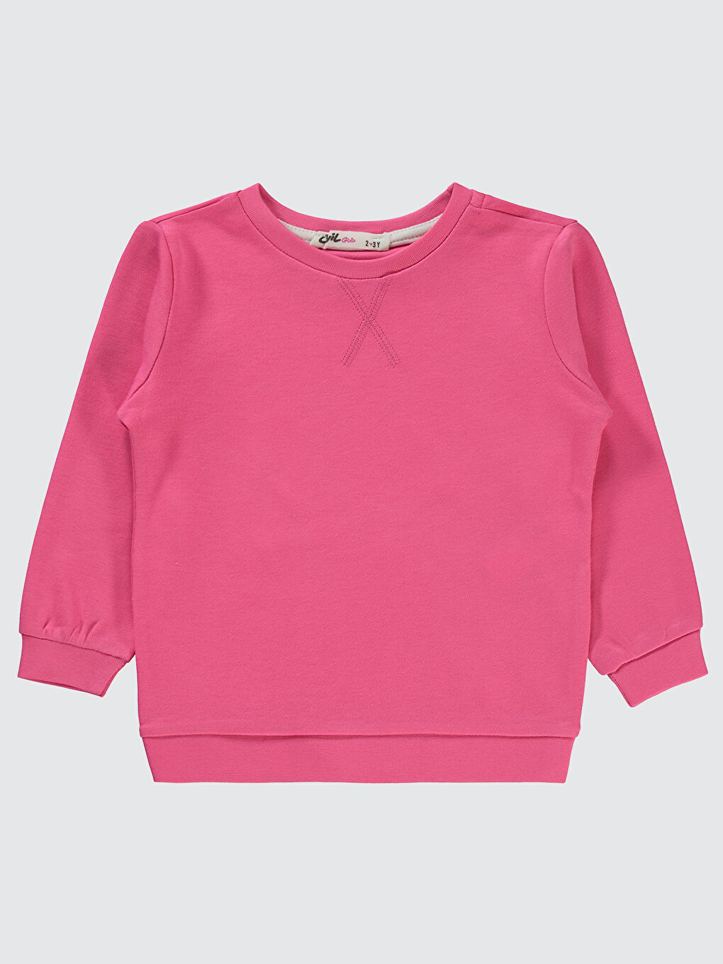 Kız Çocuk Sweatshirt 2-5 Yaş Pembe Sıklamen