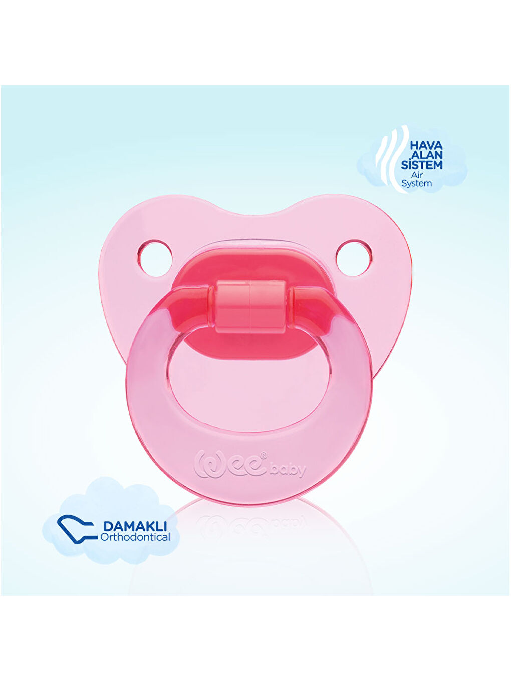 Akide Damaklı Emzik No:3 - PEMBE-2