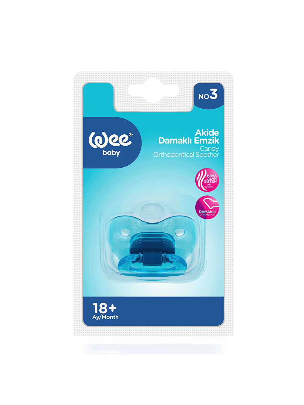 Akide Damaklı Emzik No:3 - MAVİ-3