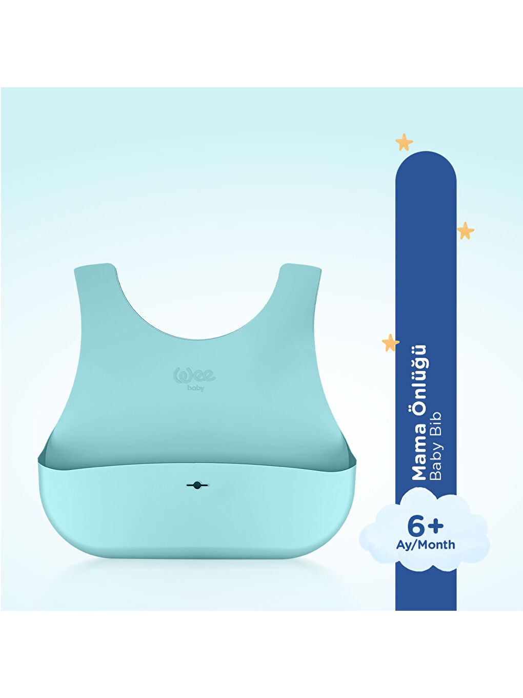 Nanninom Silikon Mama Önlüğü Mavi-1