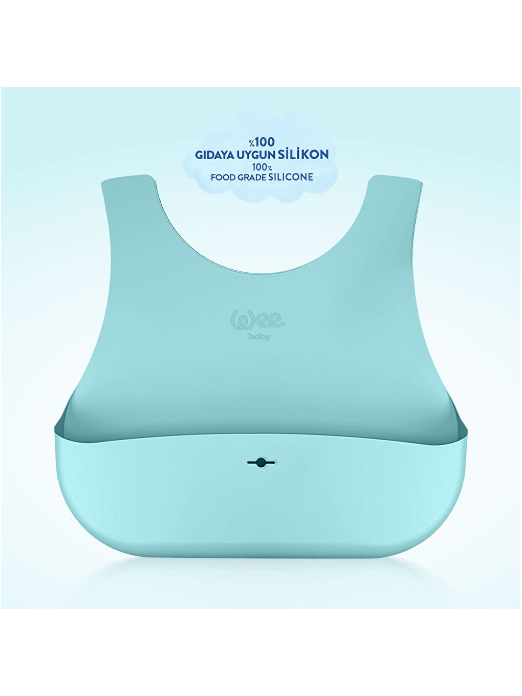 Nanninom Silikon Mama Önlüğü Mavi-2