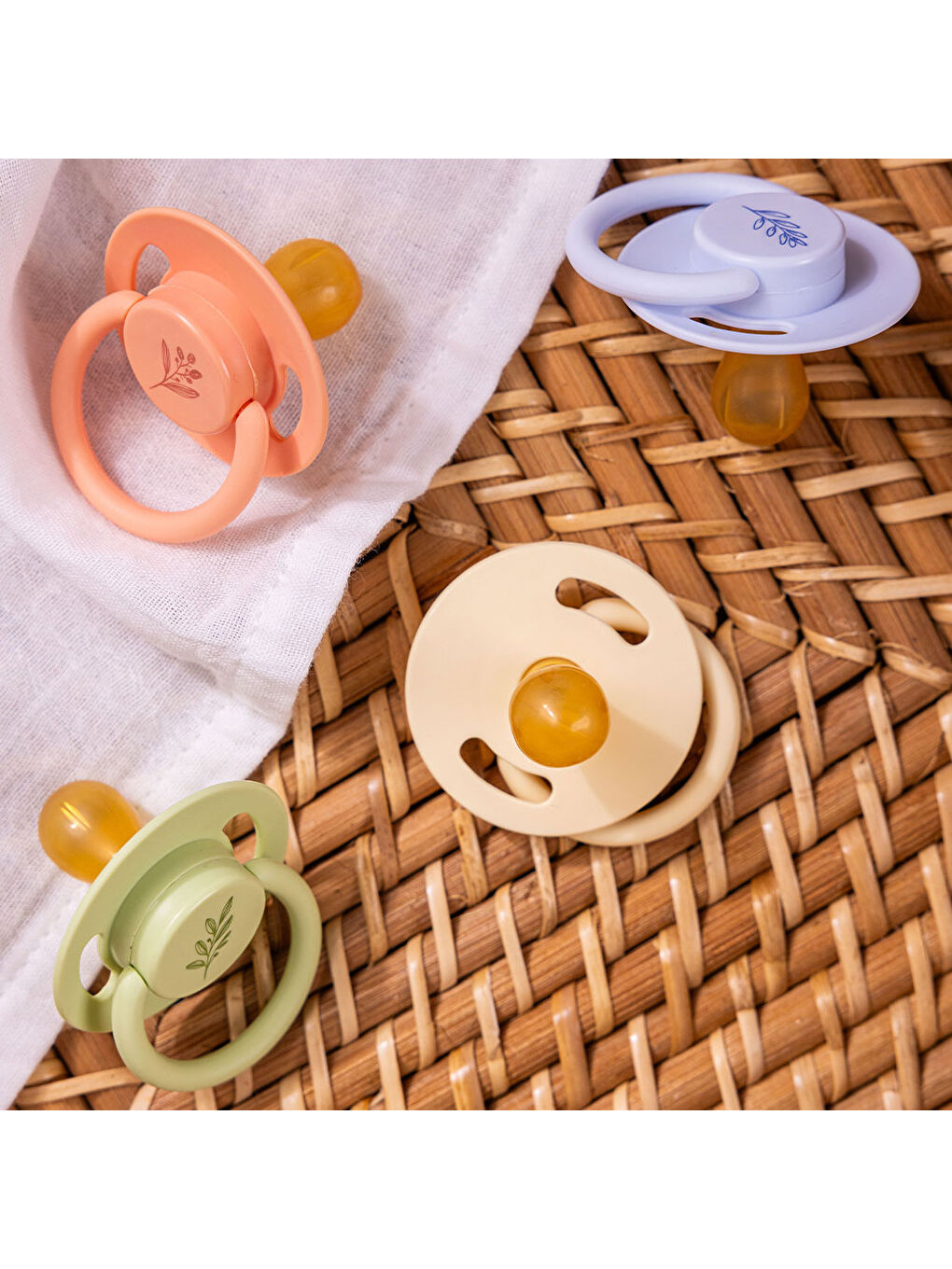 Pure Yuvarlak Uçlu Kauçuk Emzik No:1 - KREM-5