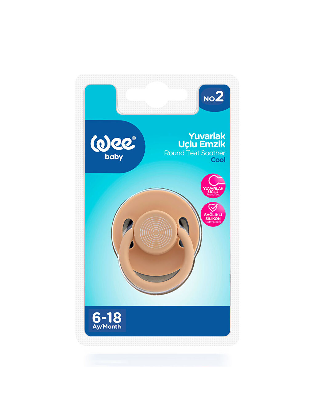 Cool Yuvarlak Uçlu Emzik No:2 - KREM-3