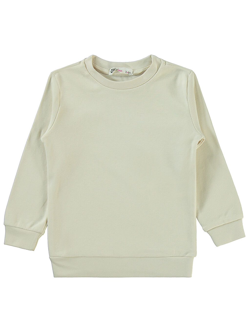 Kız Çocuk Sweatshirt 2-5 Yaş Ekru