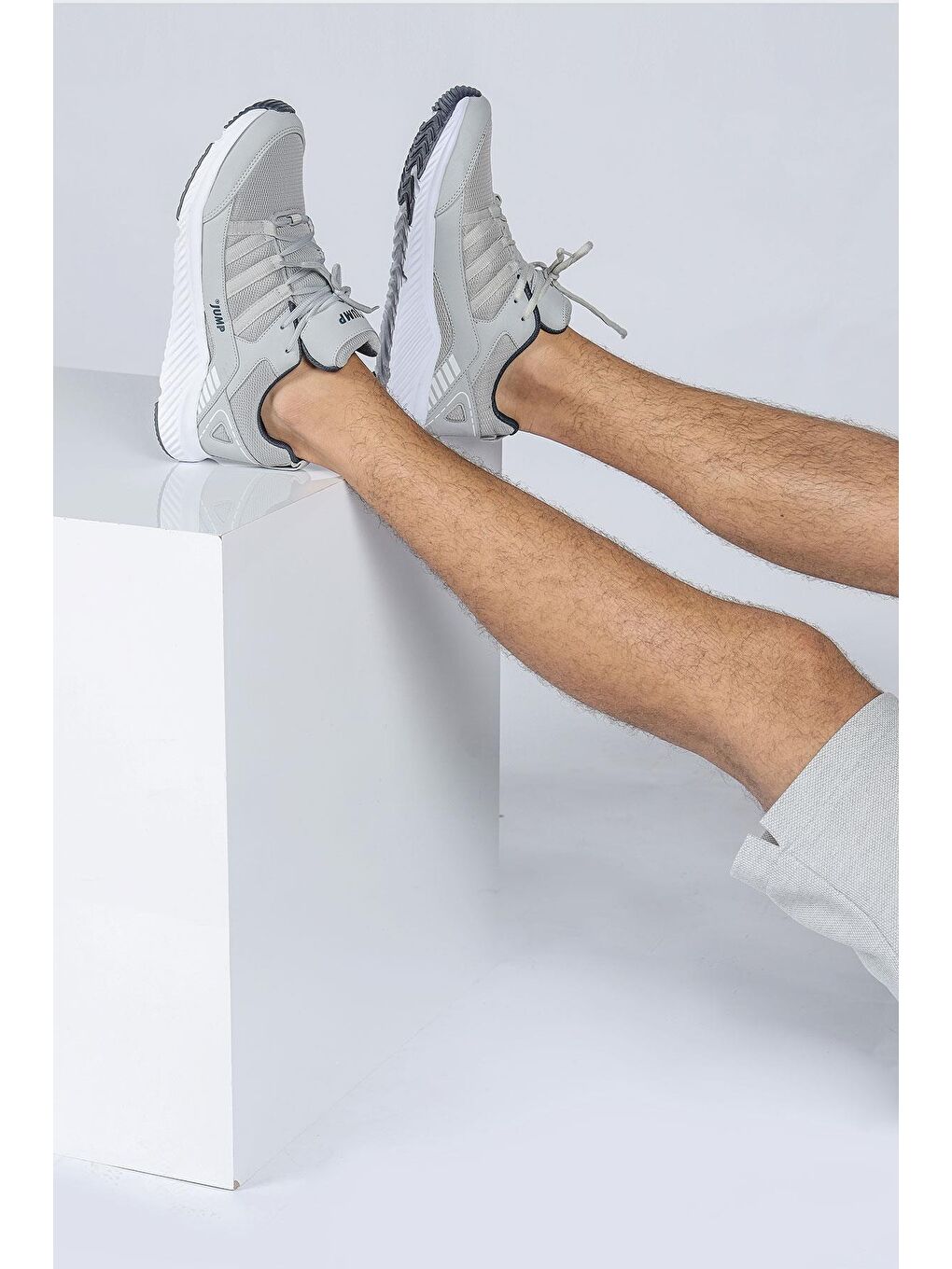 Jump 24865 Açık Gri - Lacivert Erkek Sneaker Günlük Spor Ayakkabı - 3