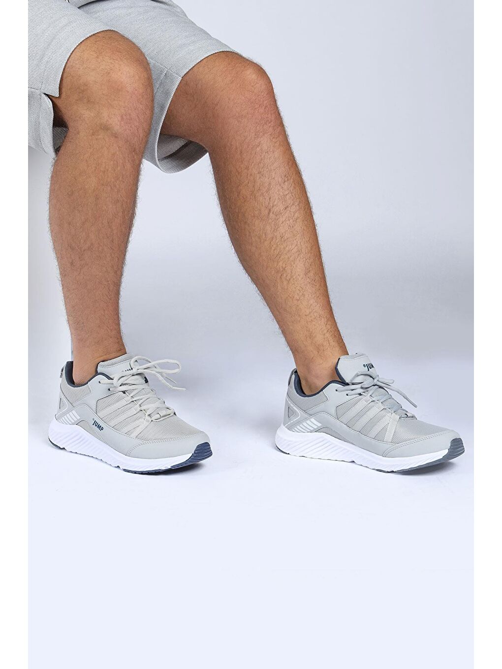 Jump 24865 Açık Gri - Lacivert Erkek Sneaker Günlük Spor Ayakkabı - 4