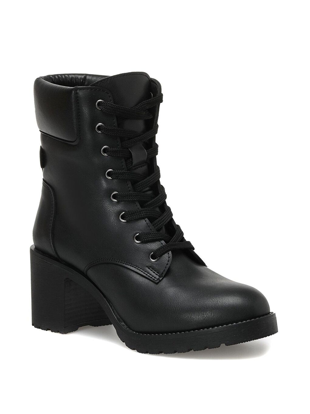 DW22029 2PR Siyah Kadın Topuklu Bot-1