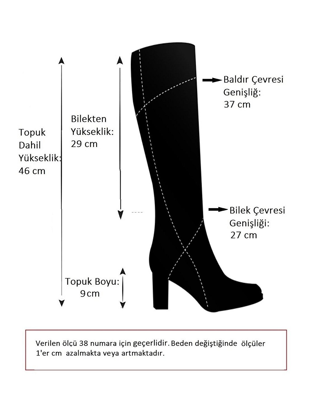 C654088502 Kırmızı Kadın Çizme-3