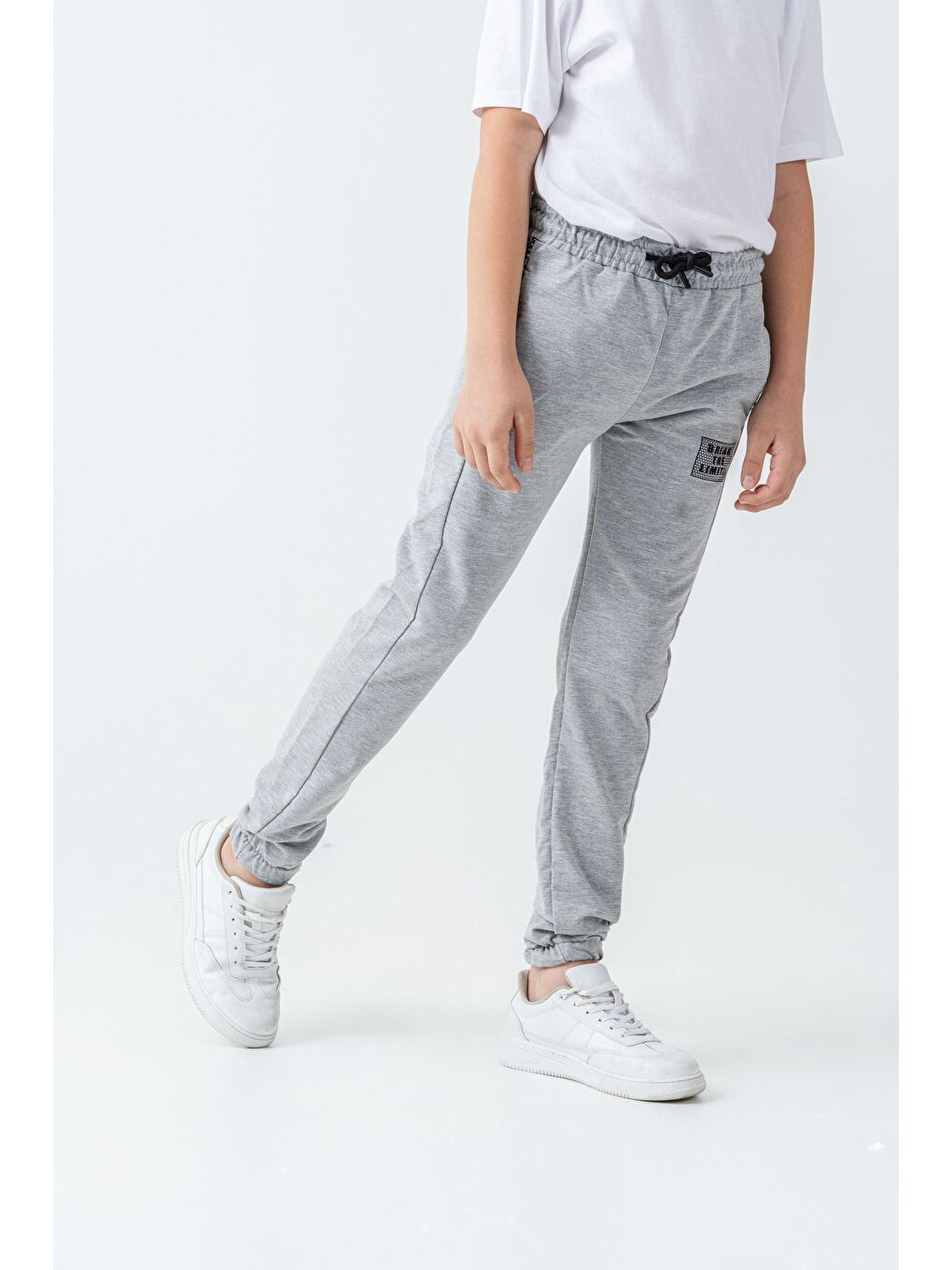 Gri Break The Limits Baskılı Erkek Çocuk Eşofman Altı-3