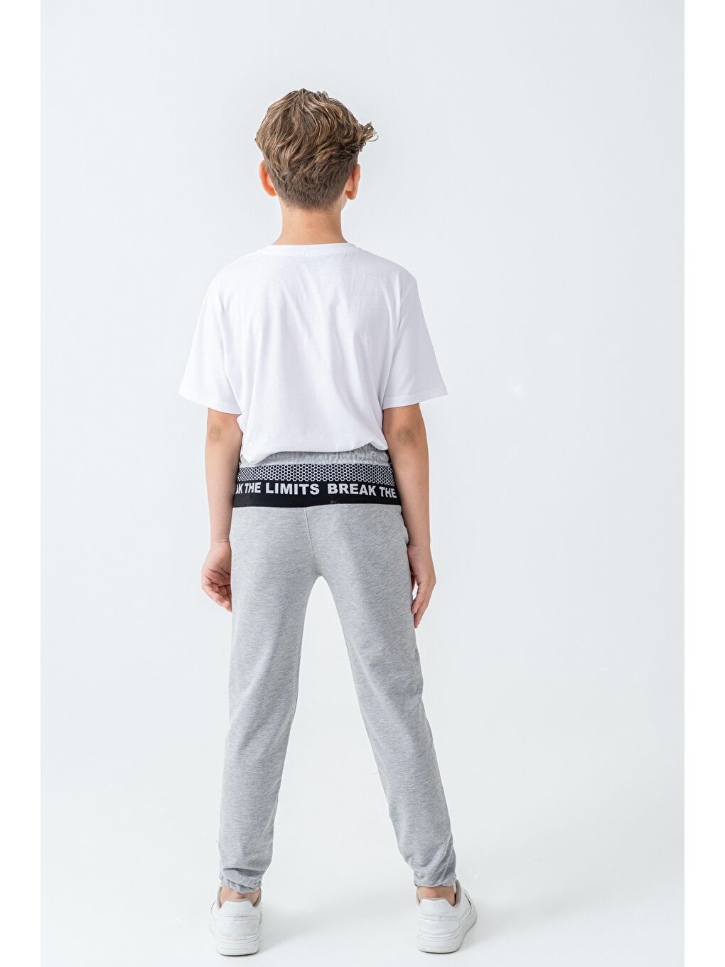 Gri Break The Limits Baskılı Erkek Çocuk Eşofman Altı-4