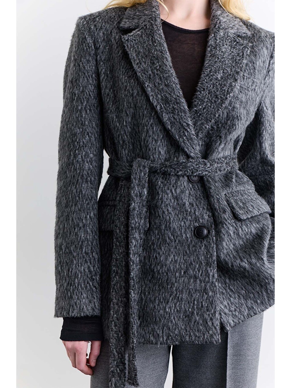 Dara Kaşe Blazer Antrasit-5