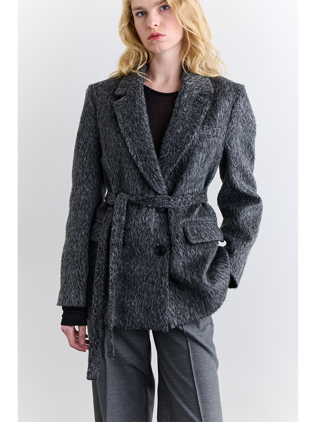 Dara Kaşe Blazer Antrasit-4