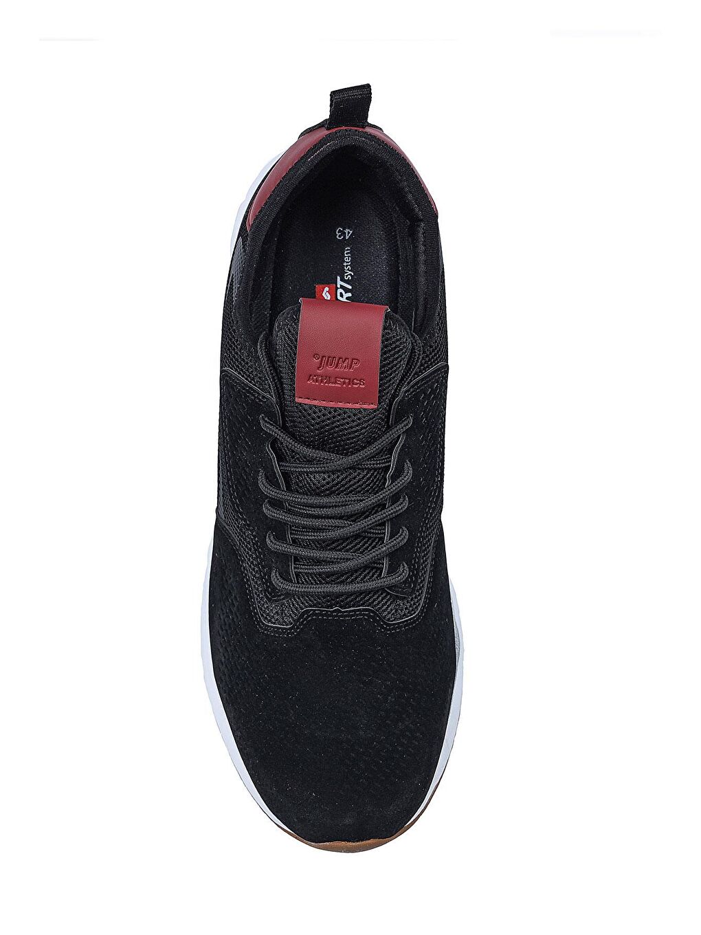 24670 Siyah - Bordo Erkek Sneaker Günlük Spor Ayakkabı-5