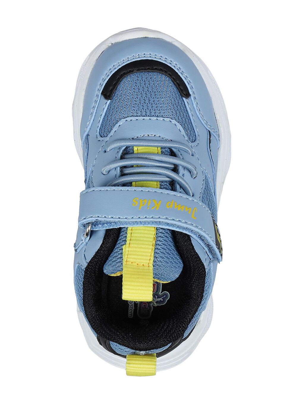 28122 Cırtlı Mavi - Siyah Üniseks Çocuk Sneaker Günlük Spor Ayakkabı-2