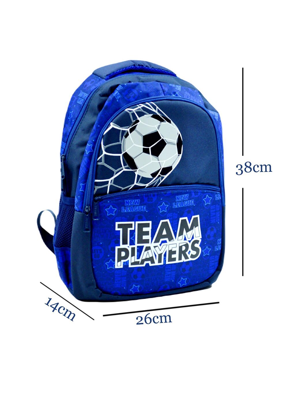 3 Bölmeli Football Okul Sırt Çantası MU-9727-1