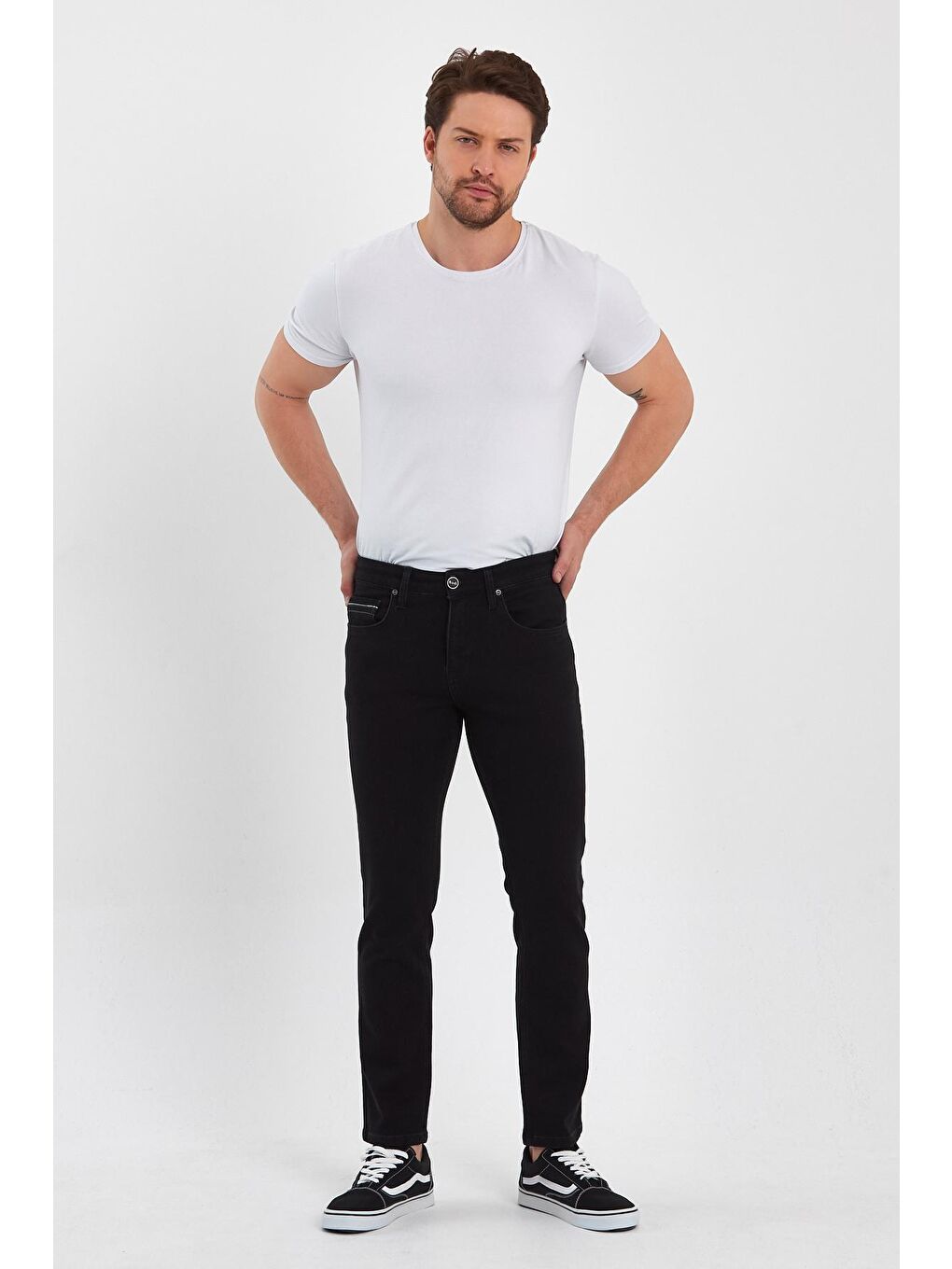 Siyah Erkek Jean Pantolon Slimfit Arjen 638-1