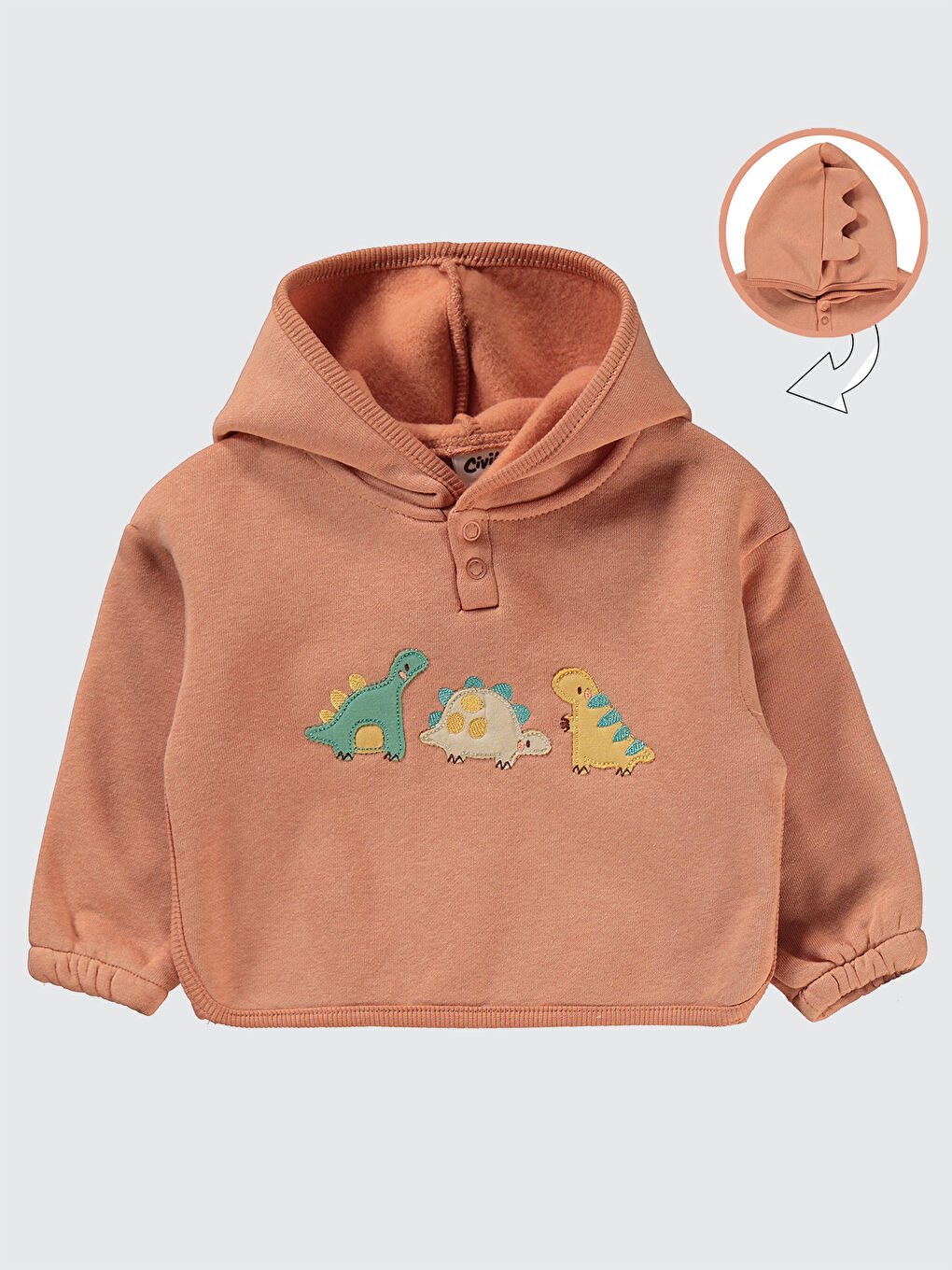 Kahverengi Baby Erkek Bebek Takım 6-18 Ay Kiremit-2