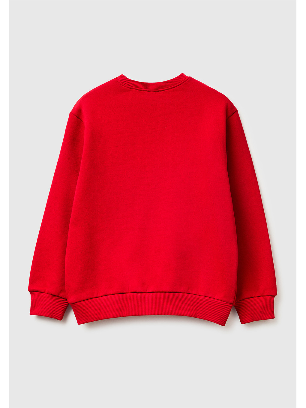 Erkek Çocuk Kırmızı Peanuts Xmas Baskılı Logo Etiketli Kabartmalı Ribanalı Sweatshirt-1