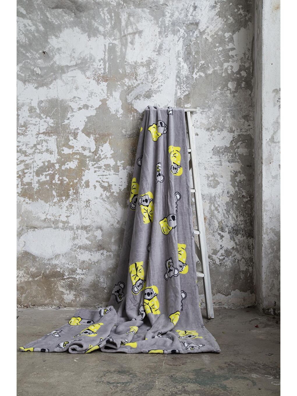 Wellsoft Çift Kişilik Battaniye Koala Bear Sarı