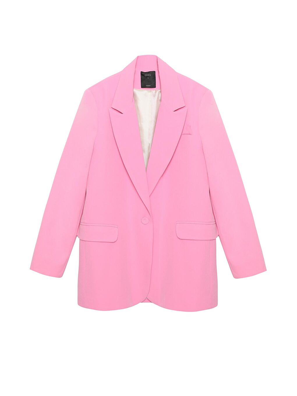 QUZU Pembe Blazer Ceket Pembe