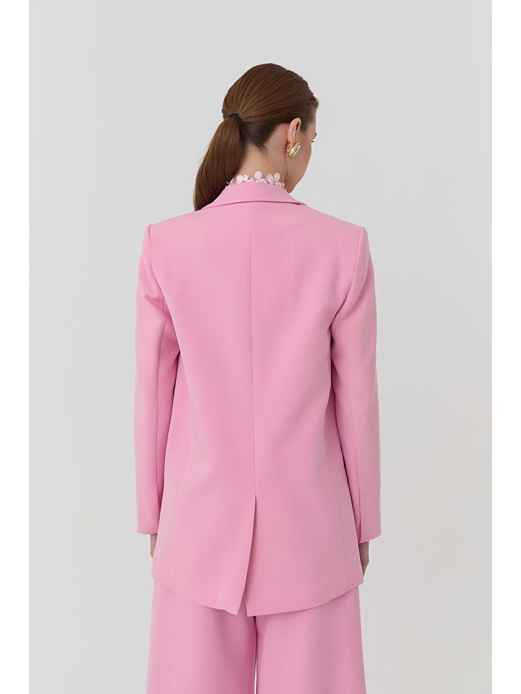 QUZU Pembe Blazer Ceket Pembe - 1