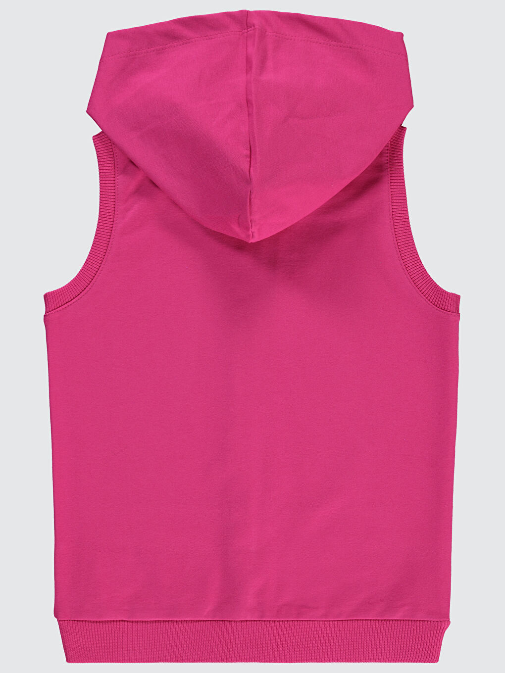 Kız Çocuk Kapüşonlu Yelek 6 9 Yaş Koyu Fuşya-2