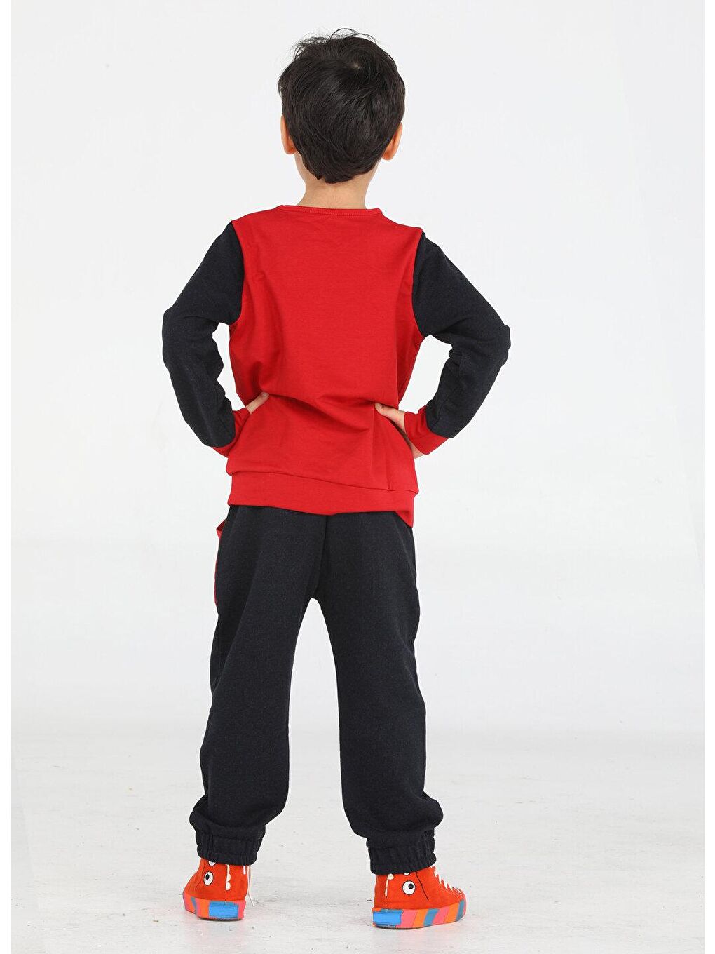 Kırmızı Robotek Erkek Çocuk Eşofman Takım-1