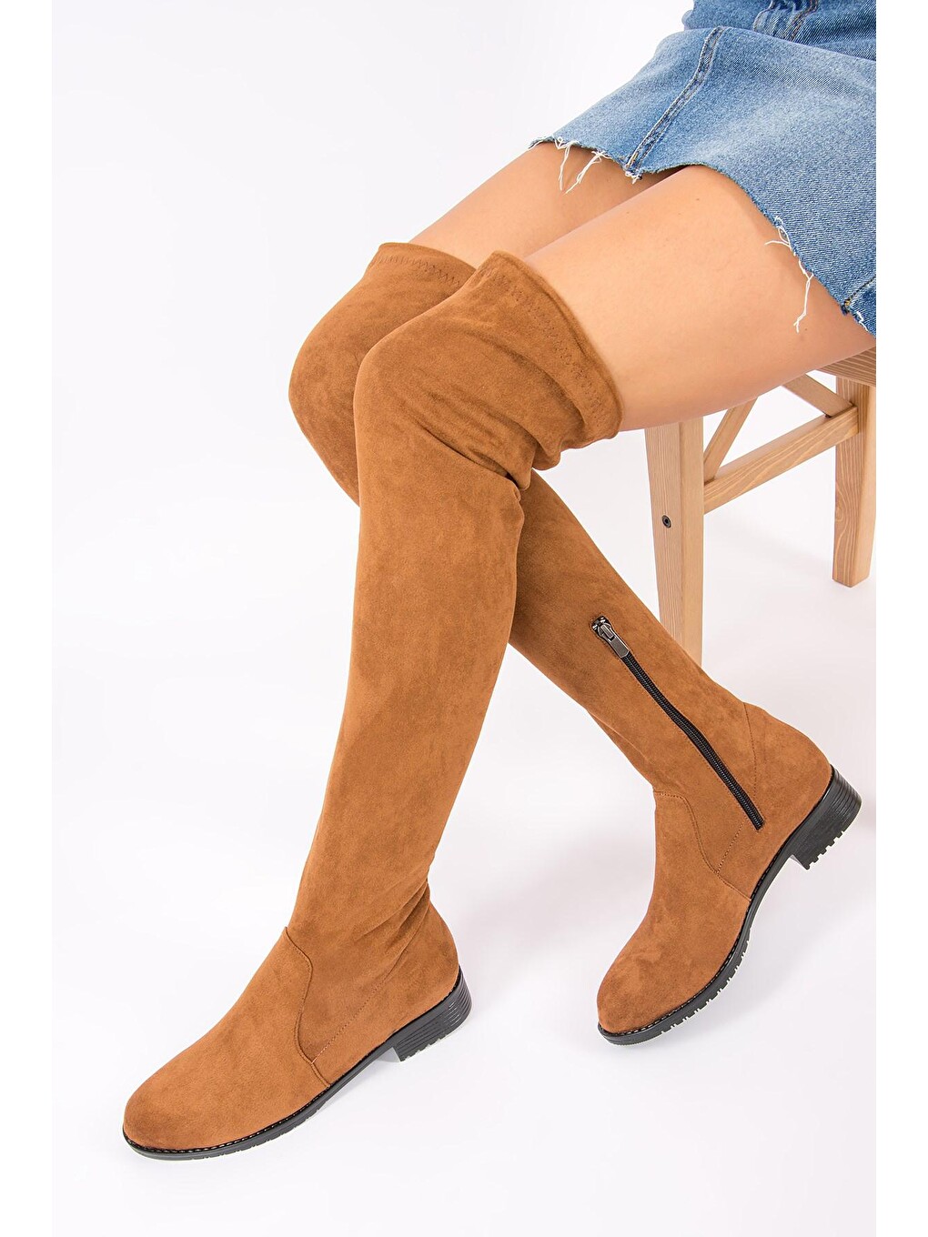 Kahverengi G268573002 Taba Kadın Çizme-1