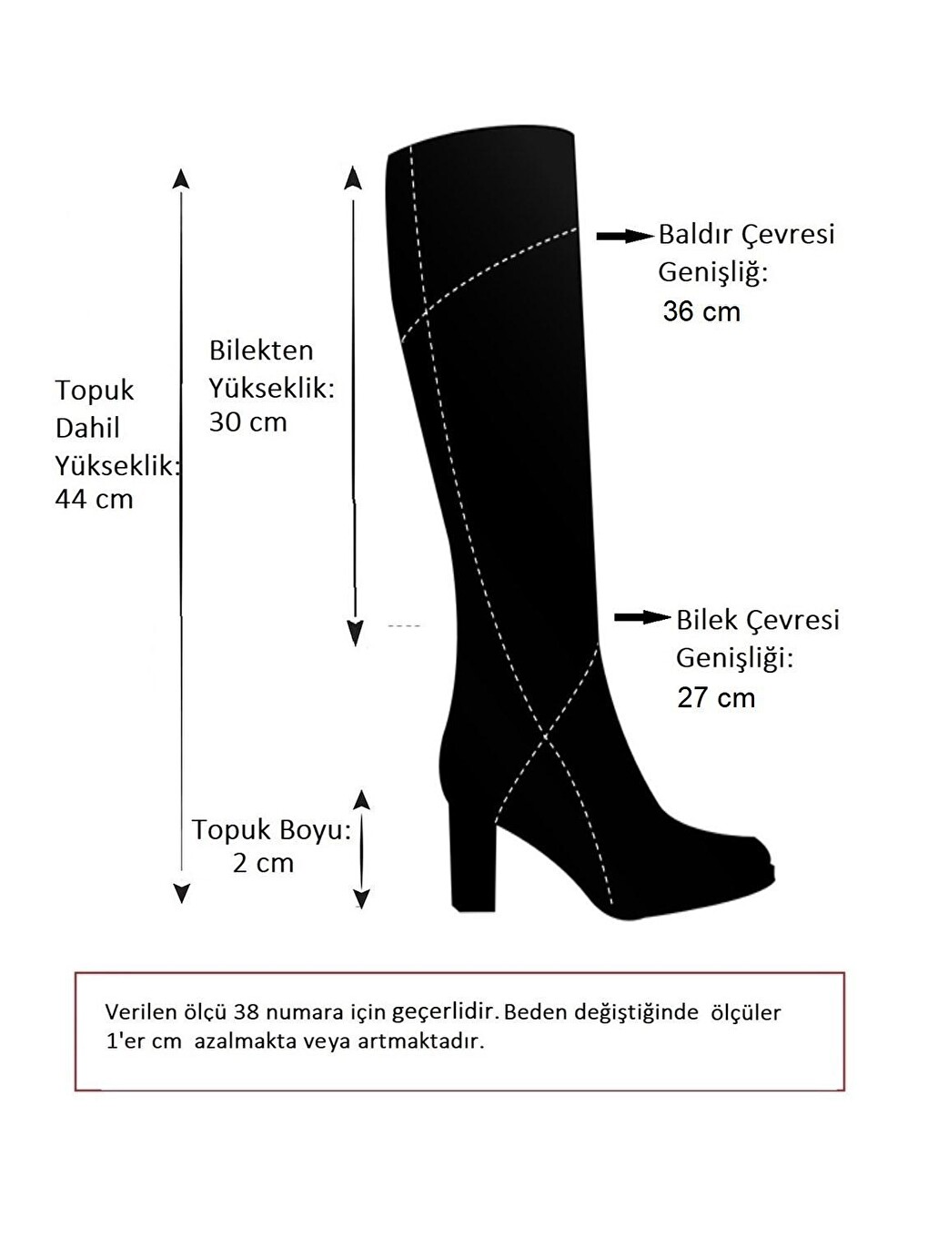 E726203409 Beyaz Kadın Çizme-4
