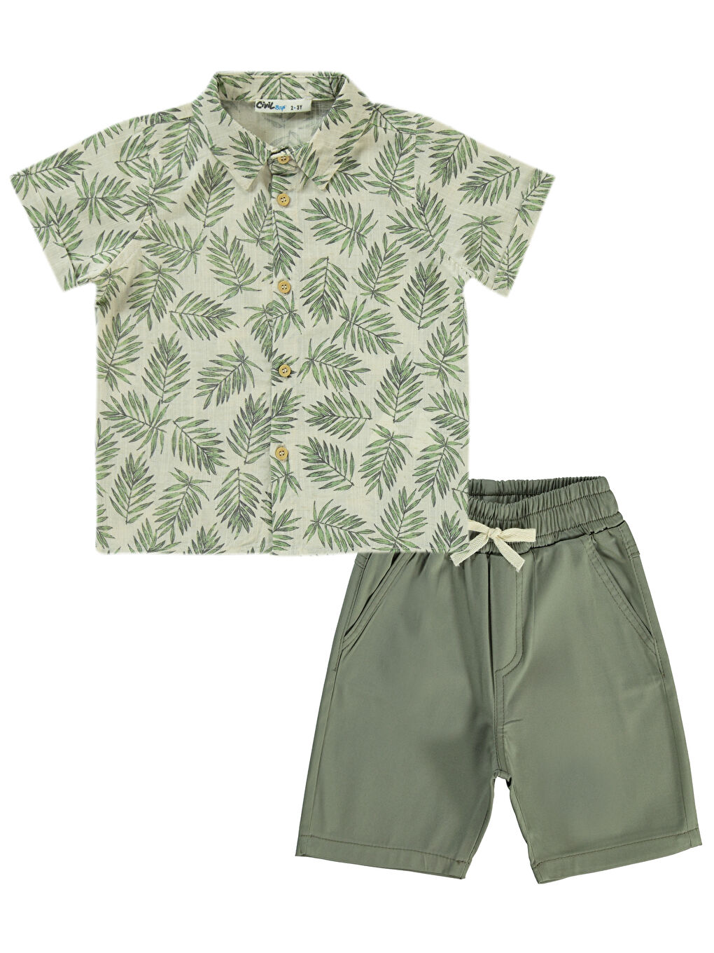 Boys Erkek Çocuk Kaprili Takım 2-5 Yaş Açık Haki