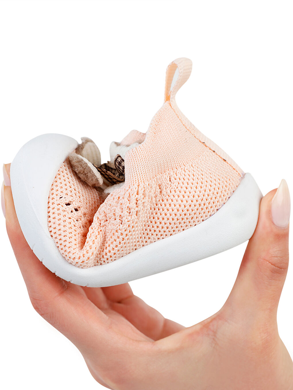 Pembe Baby Kız Bebek İlkadım Ayakkabı 18-22 Numara Pudra-1