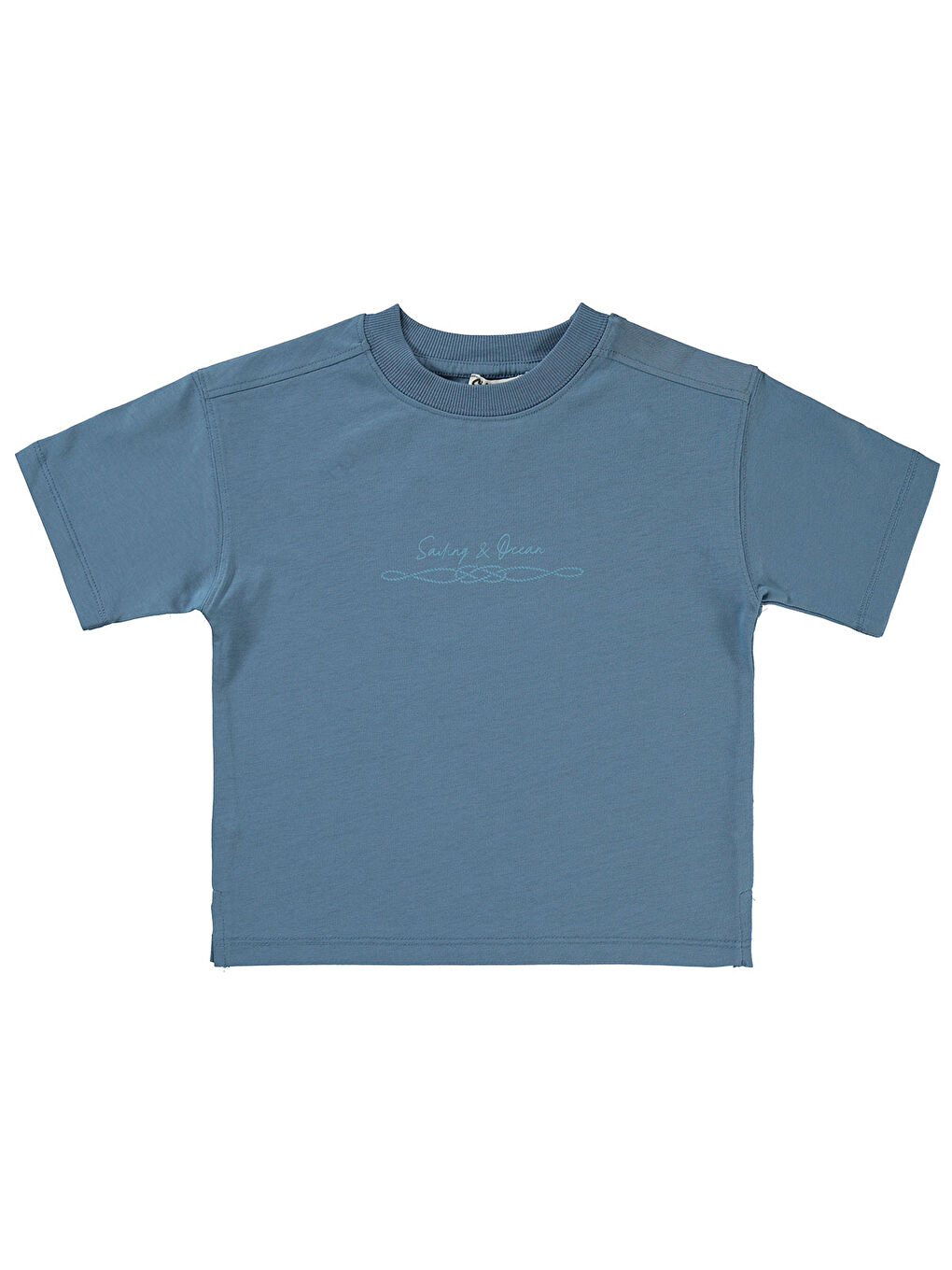 Boys Erkek Çocuk Oversize Tişört 2-5 Yaş İndigo-2