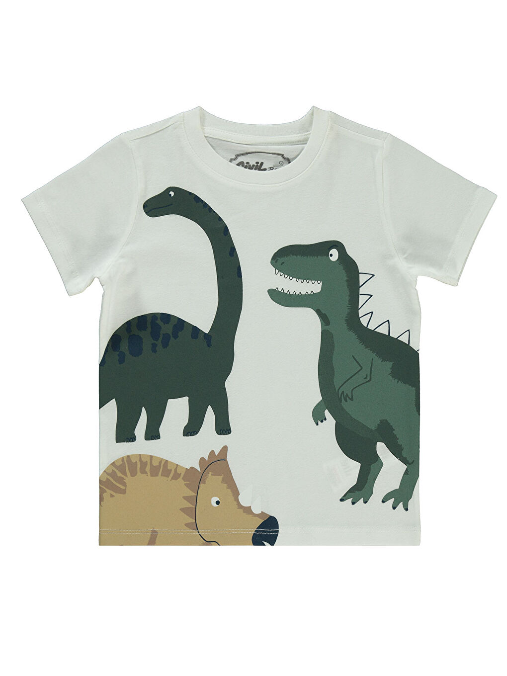 Boys Erkek Çocuk Tişört 2-5 Yaş Ekru