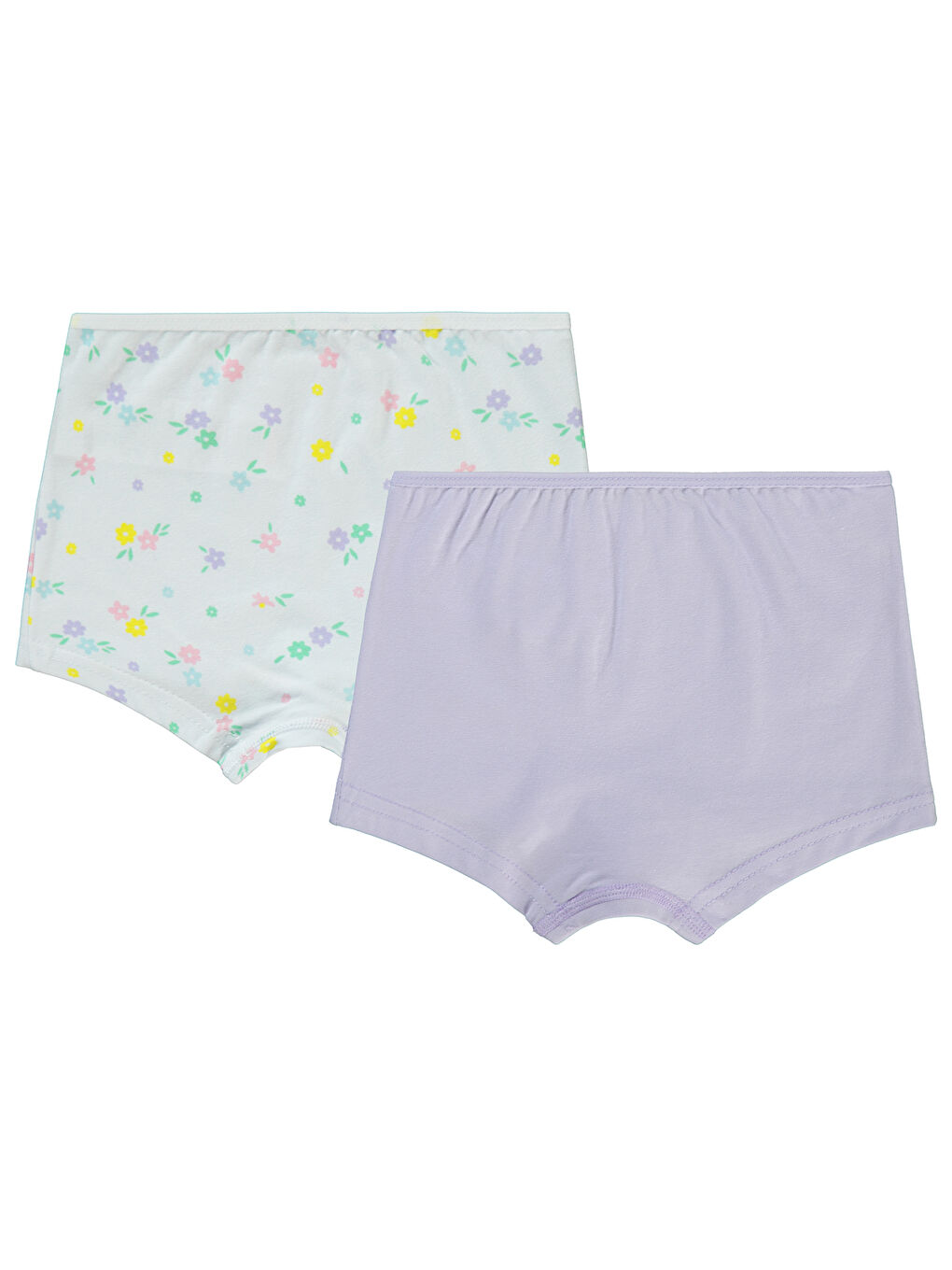 Girls Kız Çocuk 2'li Boxer Set 2-10 Yaş Lila-1