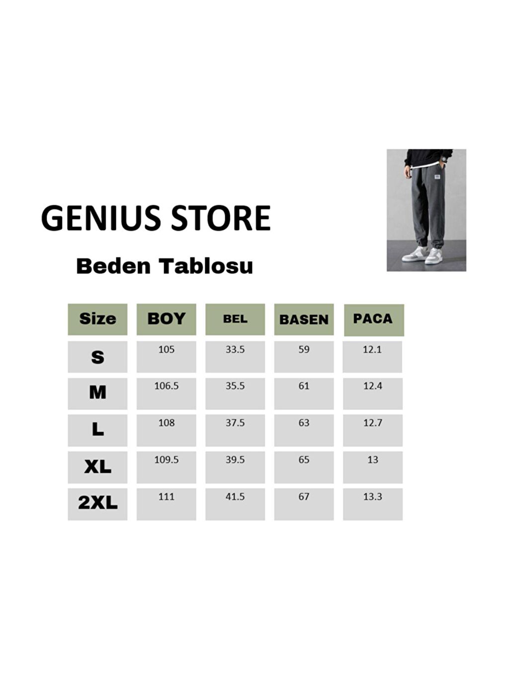 GENIUS STORE Lacivert Erkek Polar Kumaş Oversize Erkek Eşofman Altı - 4