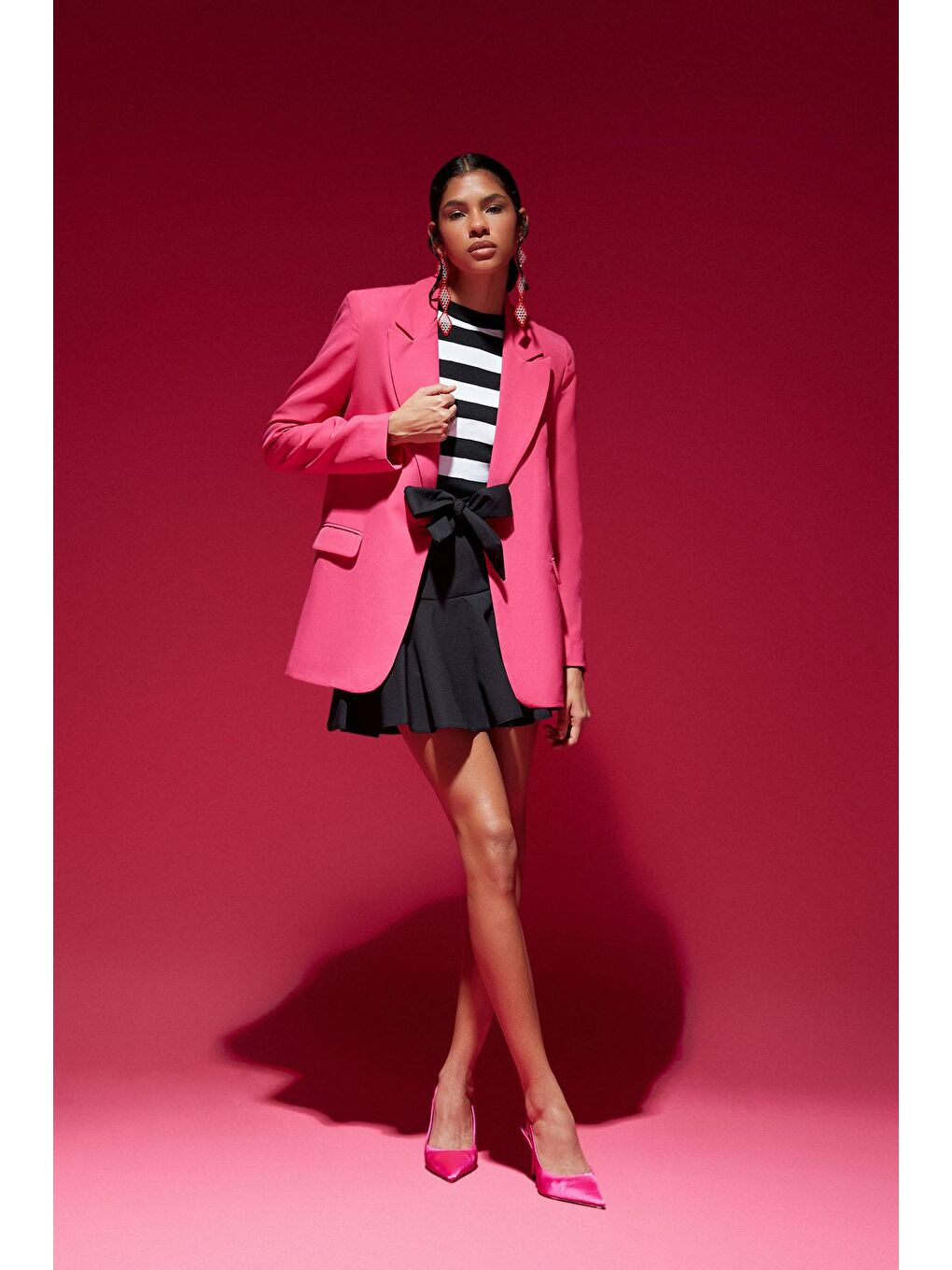Blazer Ceket Fuşya