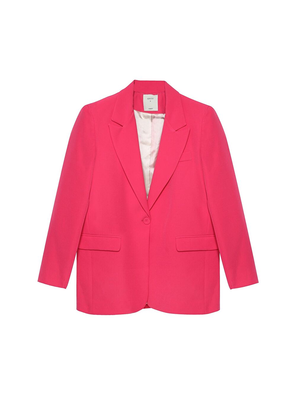 Blazer Ceket Fuşya-1