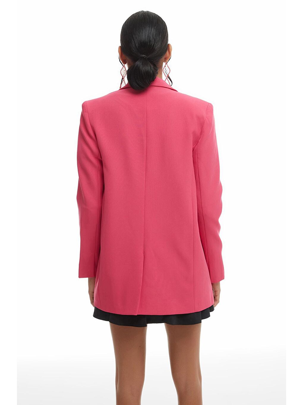 Blazer Ceket Fuşya-4