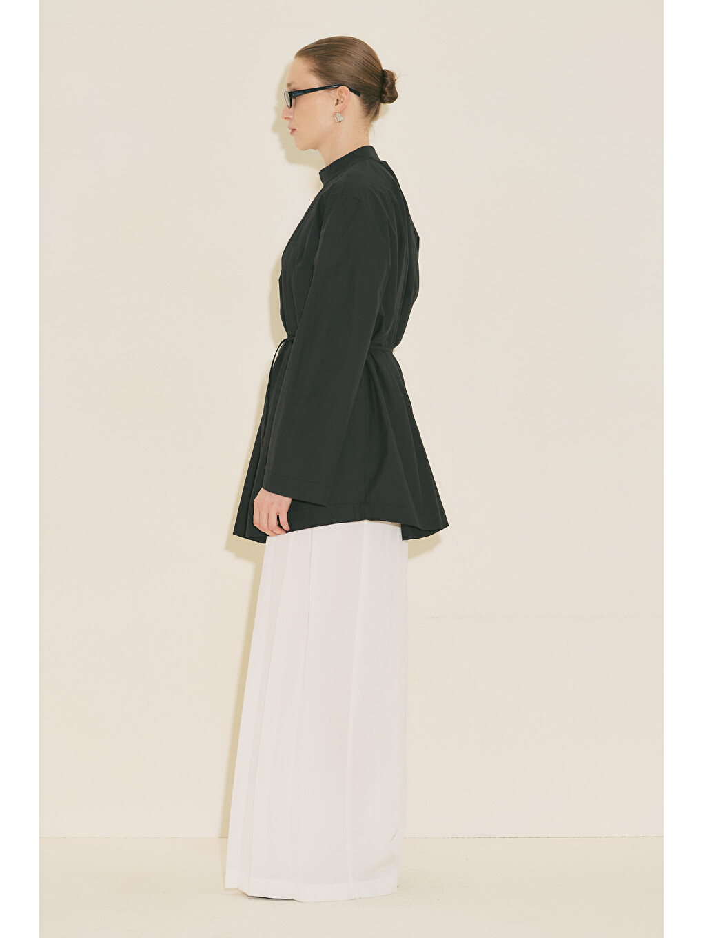 Pliseli Tunik Siyah-4